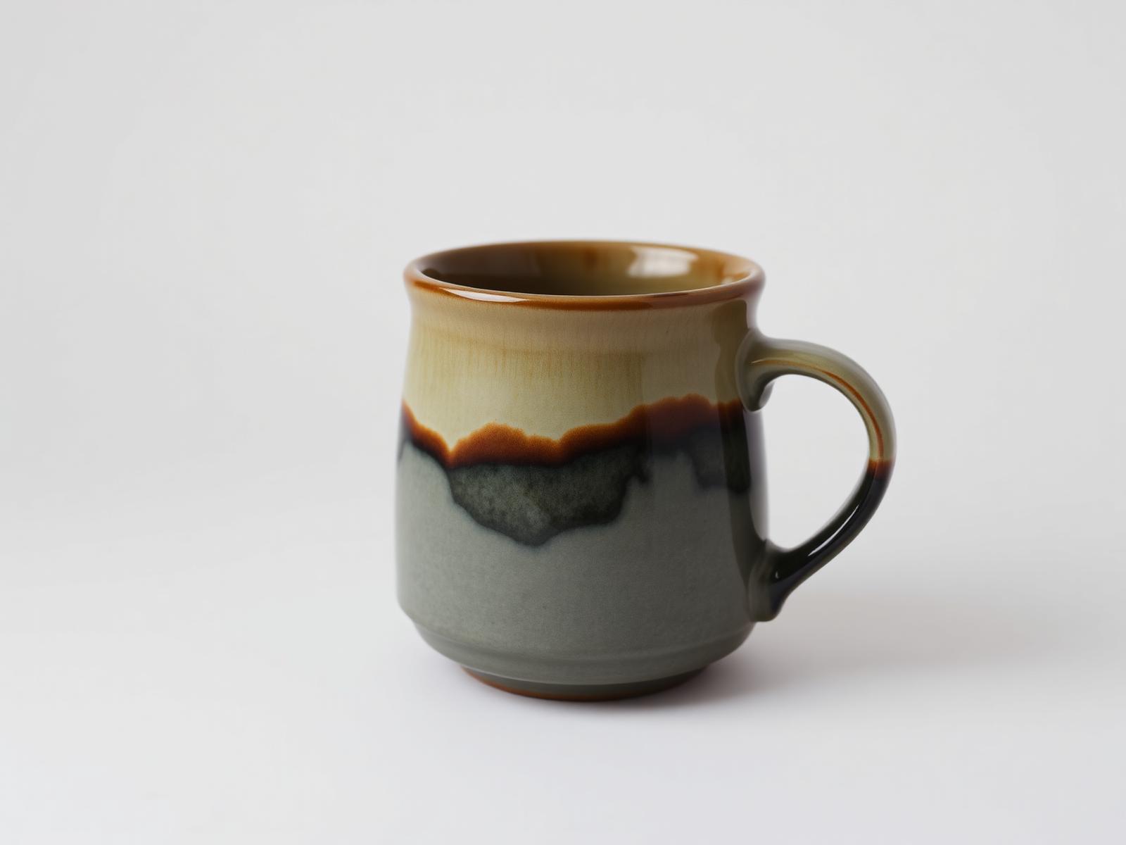 Minimal Straight Mug — Straight-sided mug with a comfortable pulled handle.